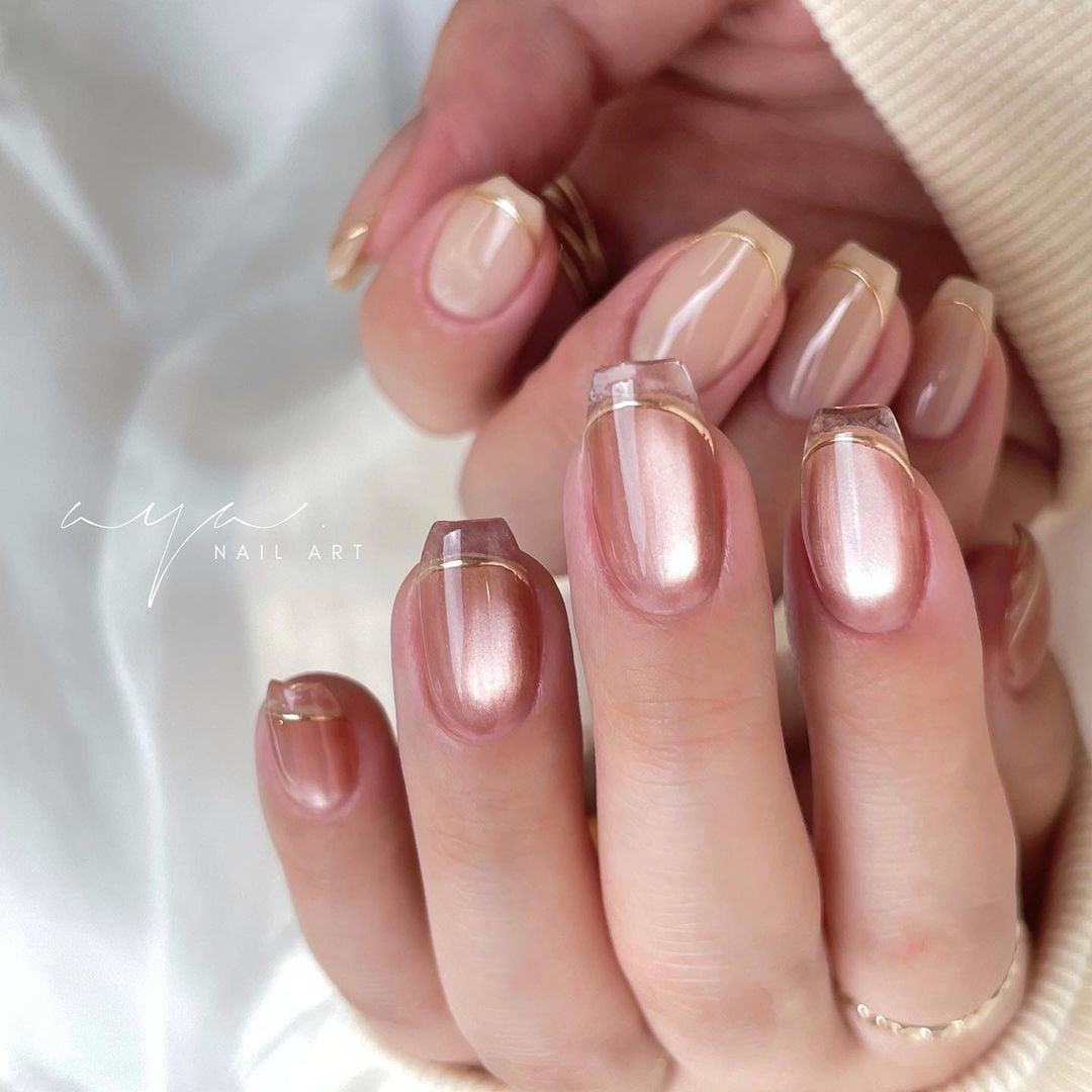 Unhas minimalistas de gel