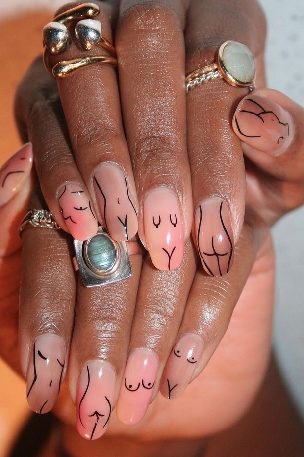 unha de mulher natural