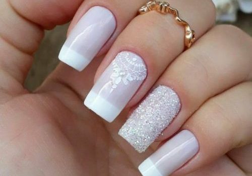 unha de noiva decorada