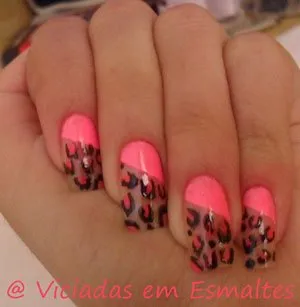 unha de oncinha rosa vs unha de oncinha tradicional