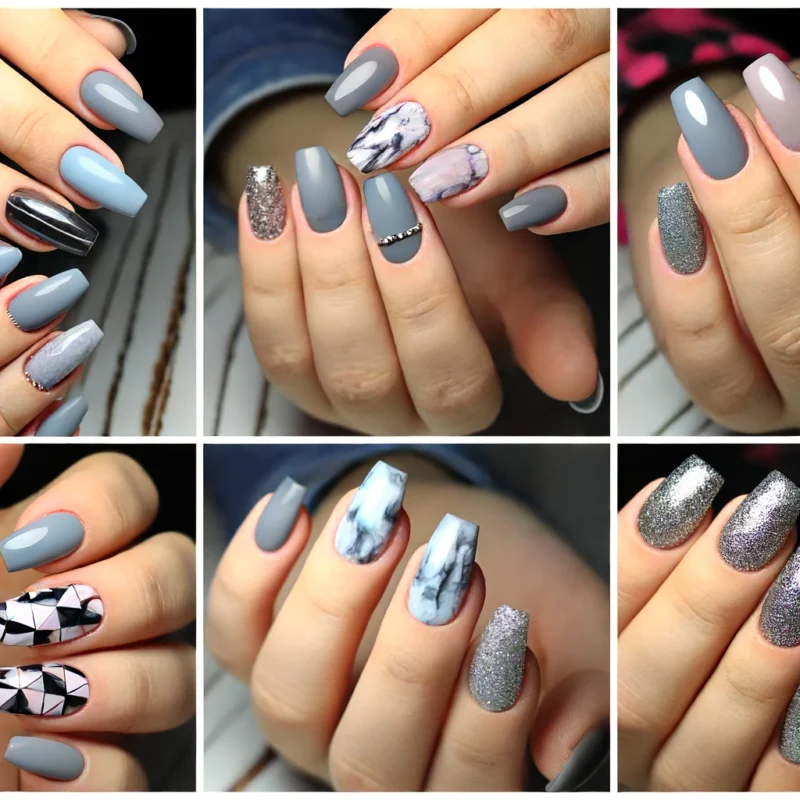 quanto custa fazer unhas decoradas cinza