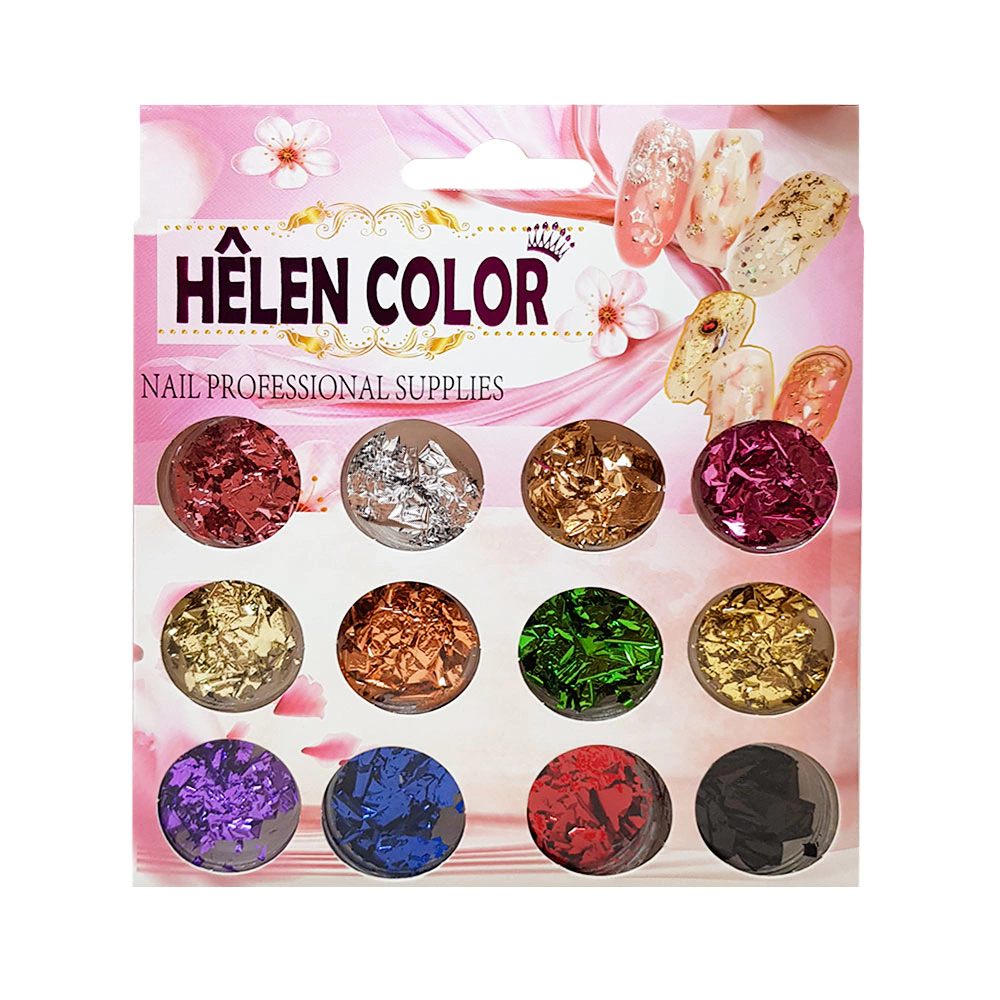 unha decorada folha de ouro nude