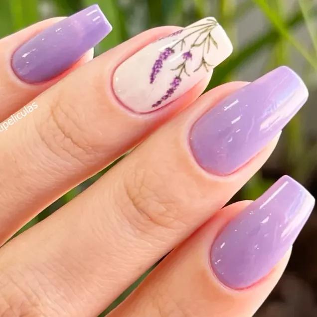 ideias de unhas decoradas lilás para 2026