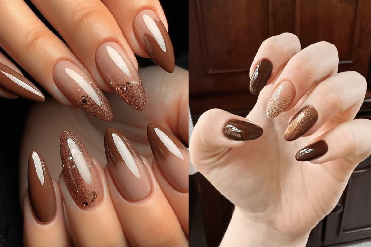 Combinações de cores para unhas marrons: do clássico ao ousado