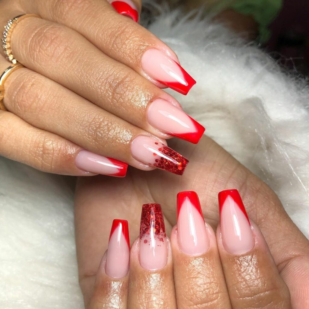 unha decorada natal minimalista