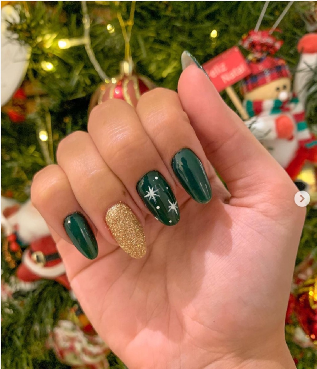 esmalte gel ou comum unhas natal