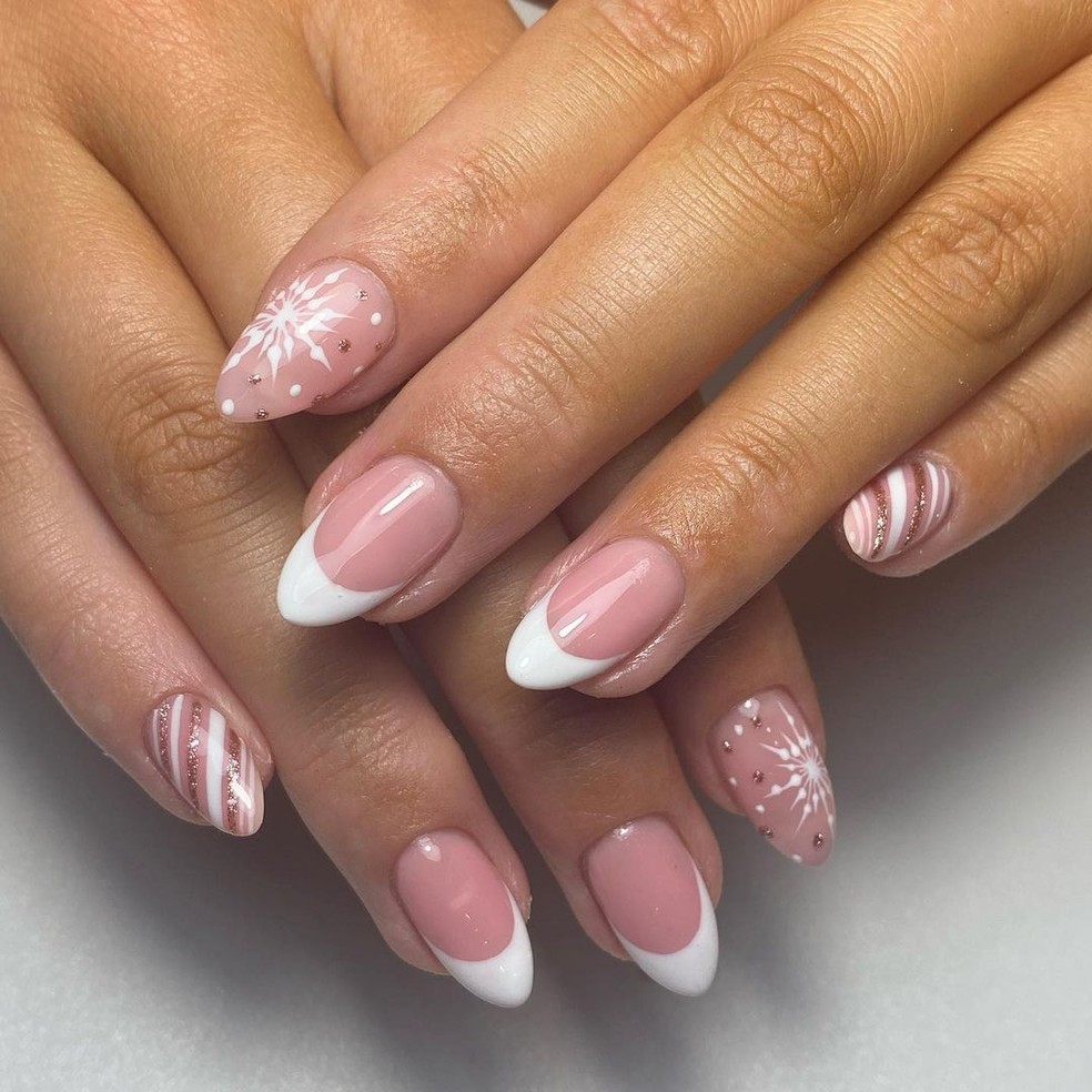 esmalte gel ou comum unhas natal