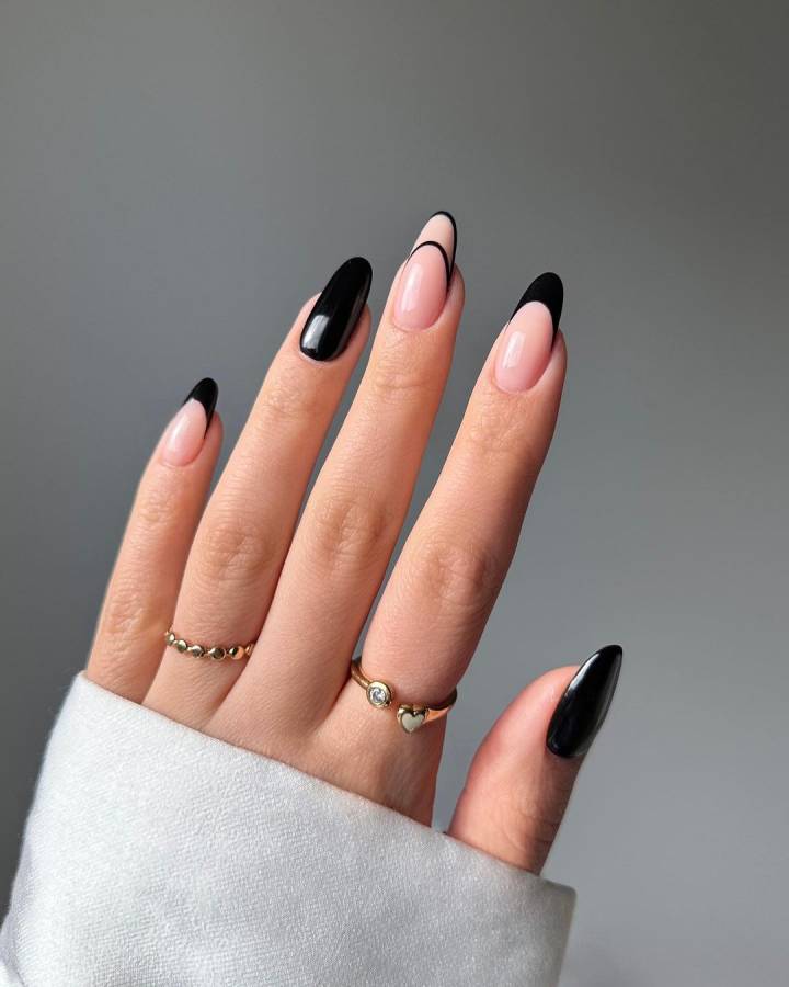 Unhas Pretas e Brancas: 5 Ideias de Nail Art Clássicas e Modernas