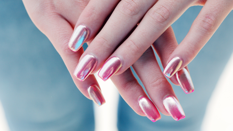 ideias de unhas decoradas rosa claro para casamento