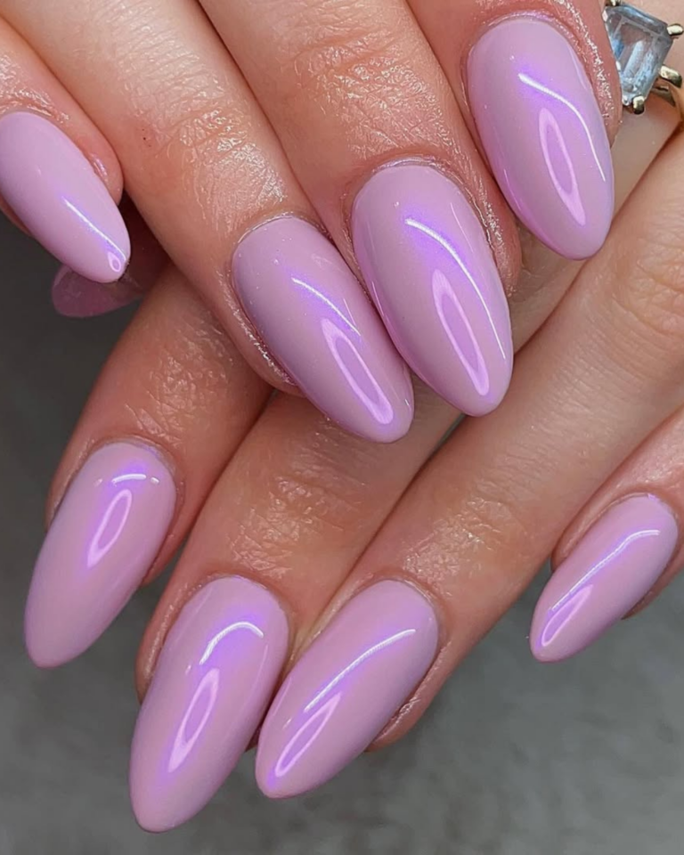 unha decorada roxo para festa