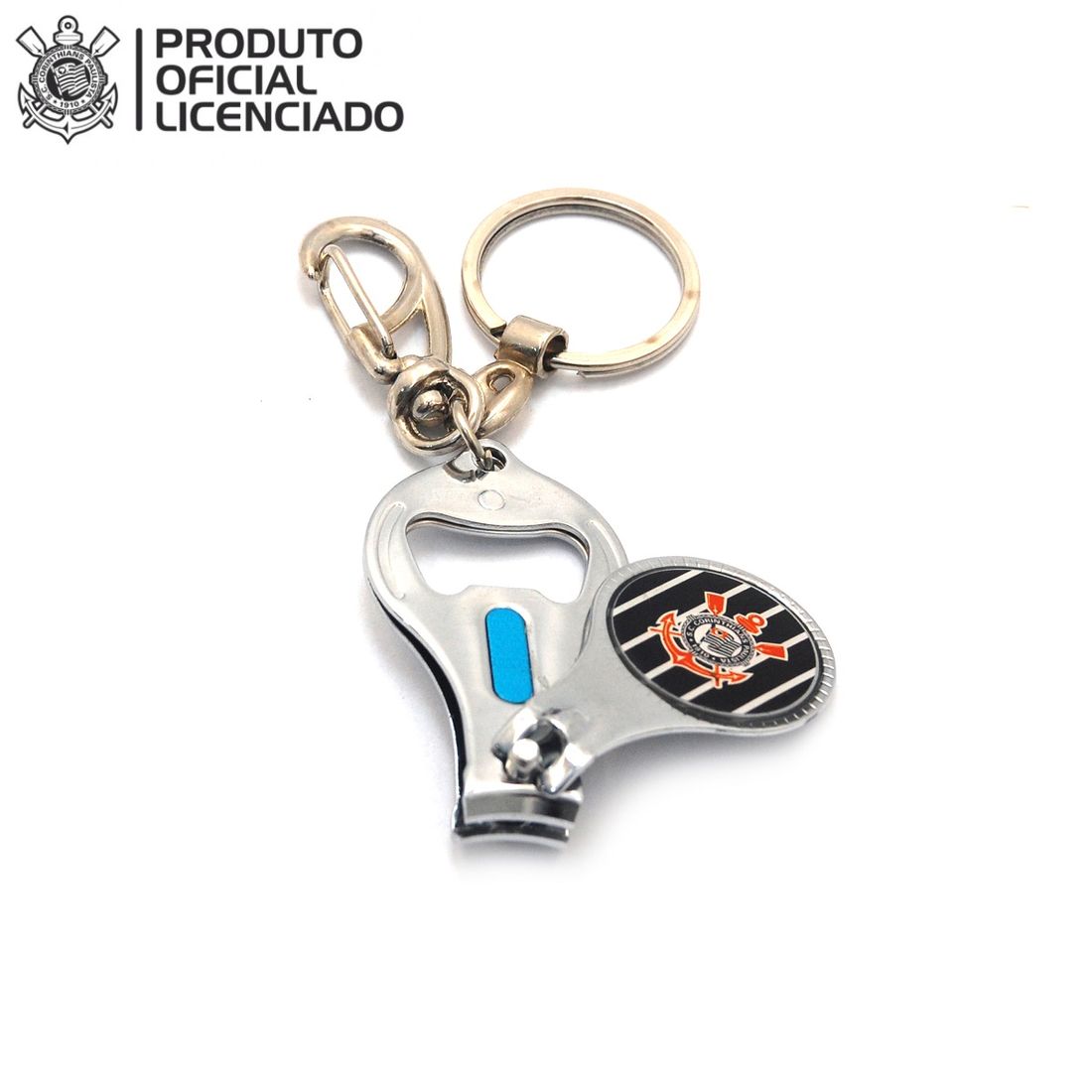 unha Corinthians com glitter