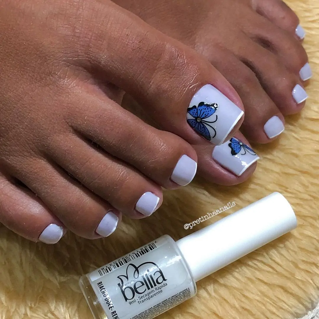 Unhas do Pé para Festas: Inspirações com Glitter para o Réveillon e Carnaval