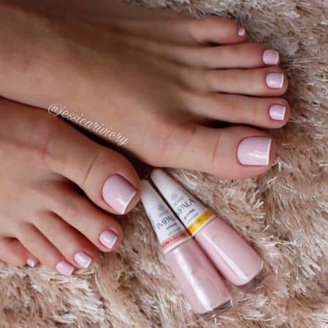 unha do pé delicada