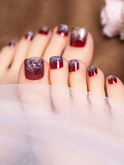 como evitar glitter aspero na unha do pe