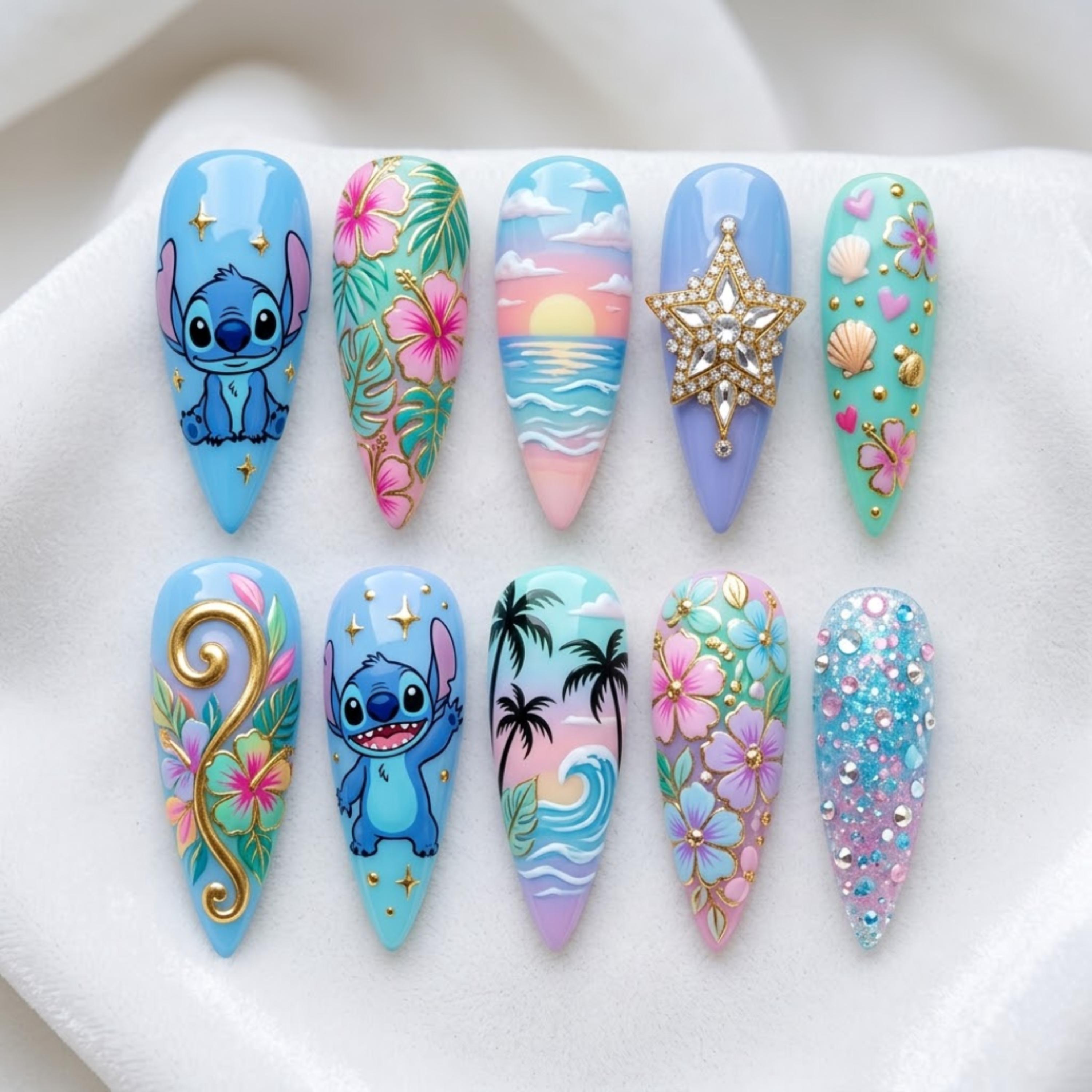 erros comuns ao fazer unha stitch em criança