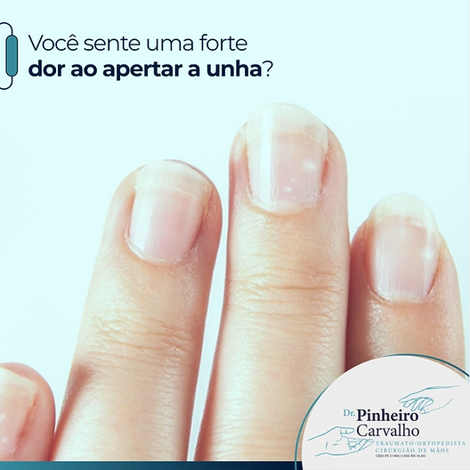 unha inflamada e dolorida