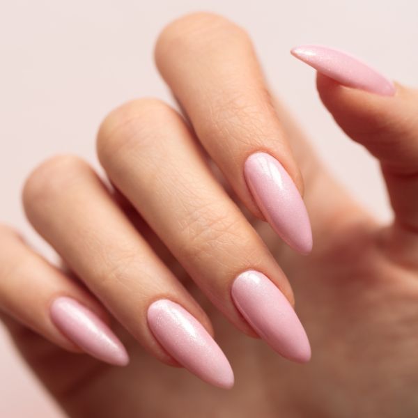 Decorações Extras para Unhas em Gel Rosa e Branca: Glitter, Pedrarias e Flores