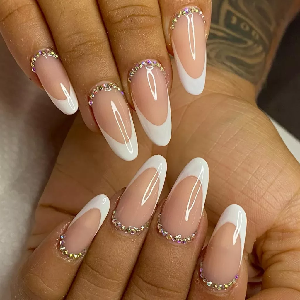 Unhas em gel totalmente lisas