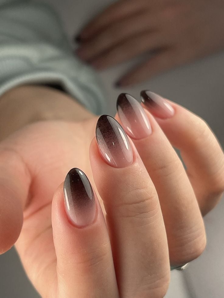 técnica de degradê em unhas