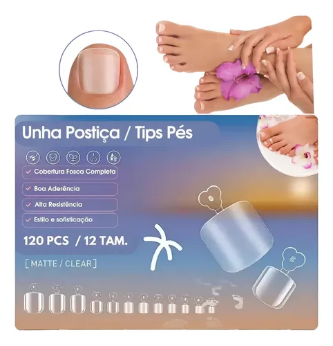 Extensão de unha em gel com tips