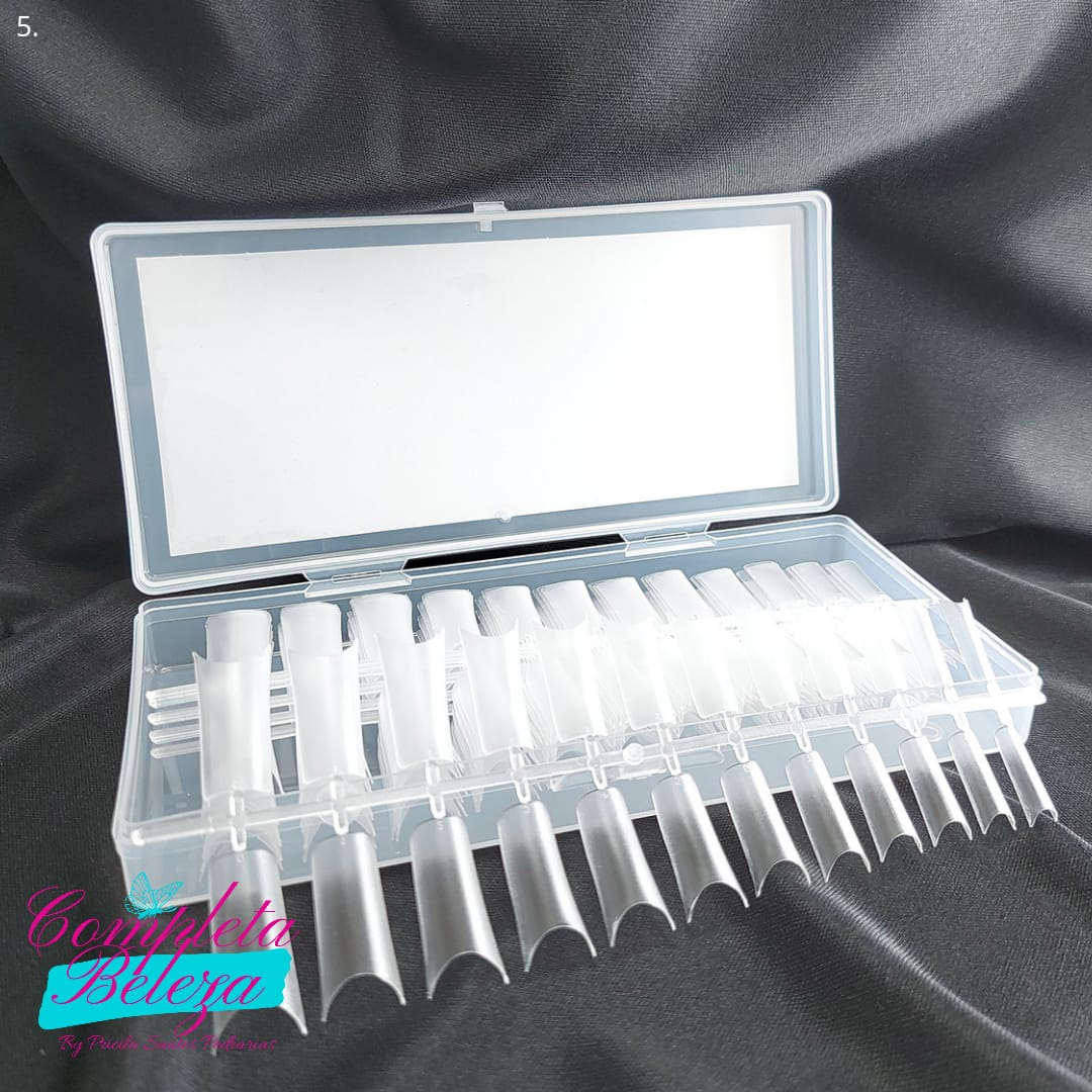 Unhas de gel francesinha na tips