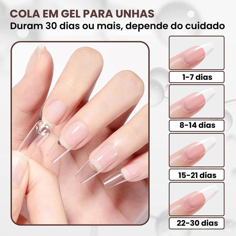 Materiais para unha em gel na tips