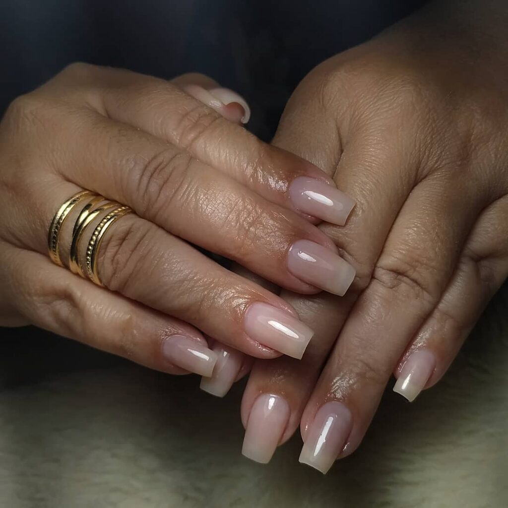 unha em gel natural