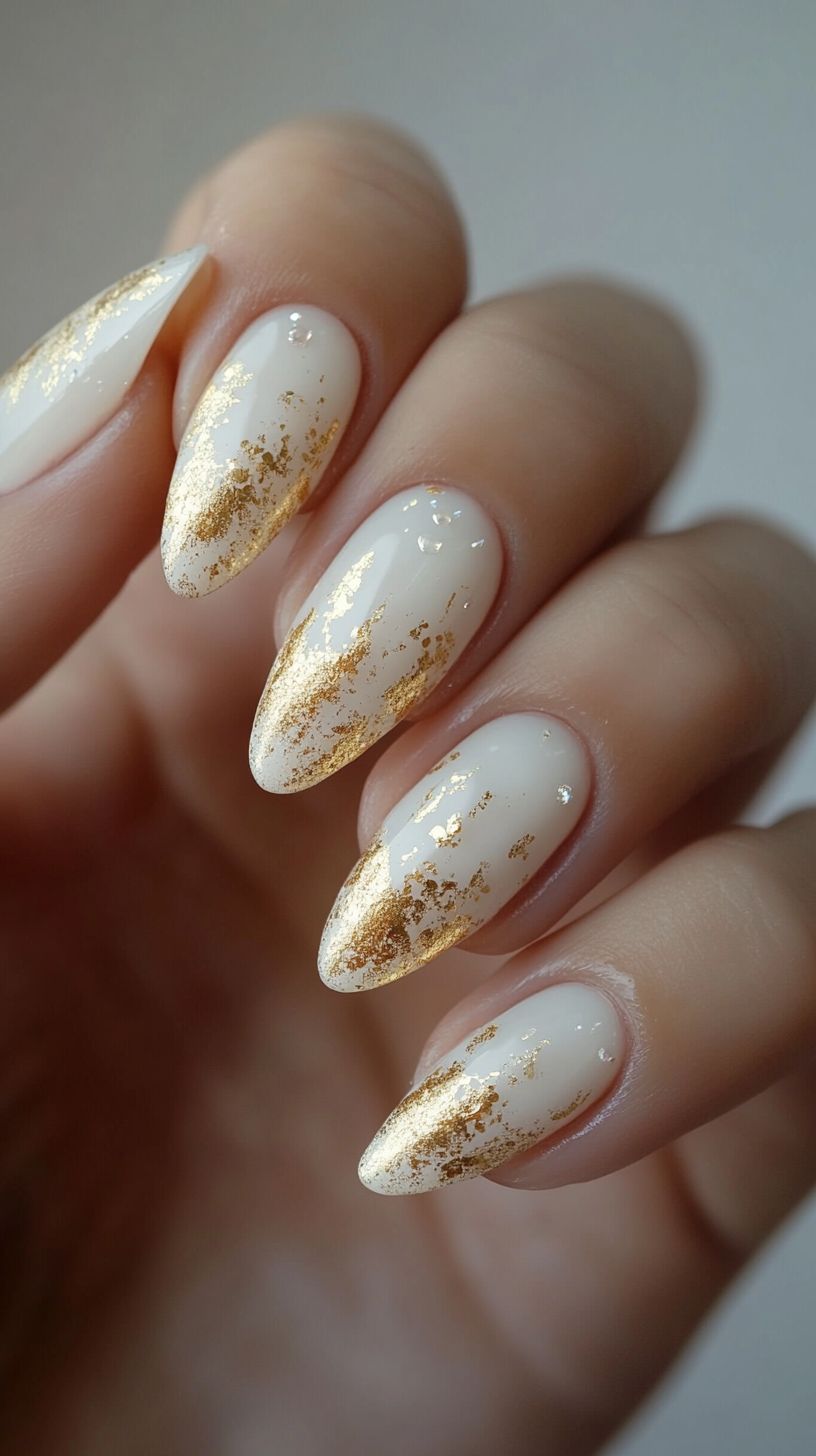 unha em gel para ano novo