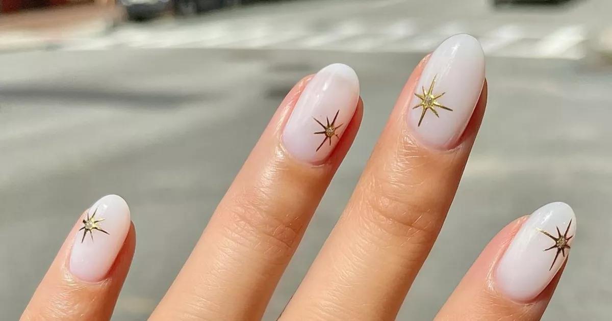 unha em gel para natal e ano novo