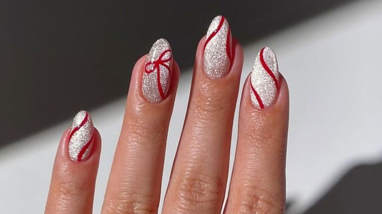 nail art de natal simples