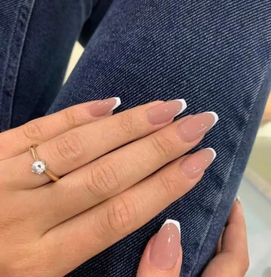 unhas em gel simples