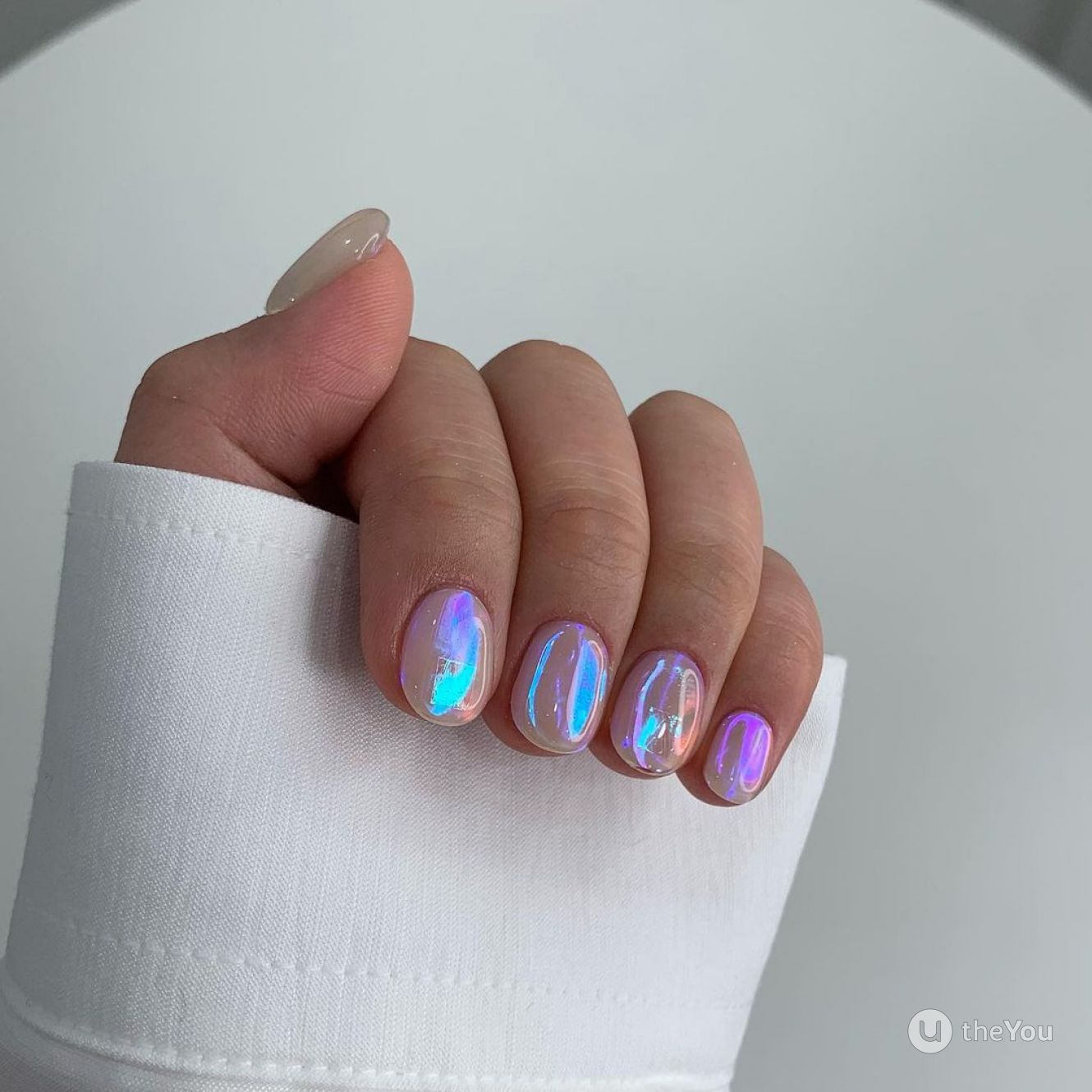 unhas em gel redondas pequenas ideias de estilo