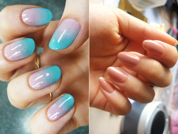 unhas em gel redondas pequenas ideias de estilo