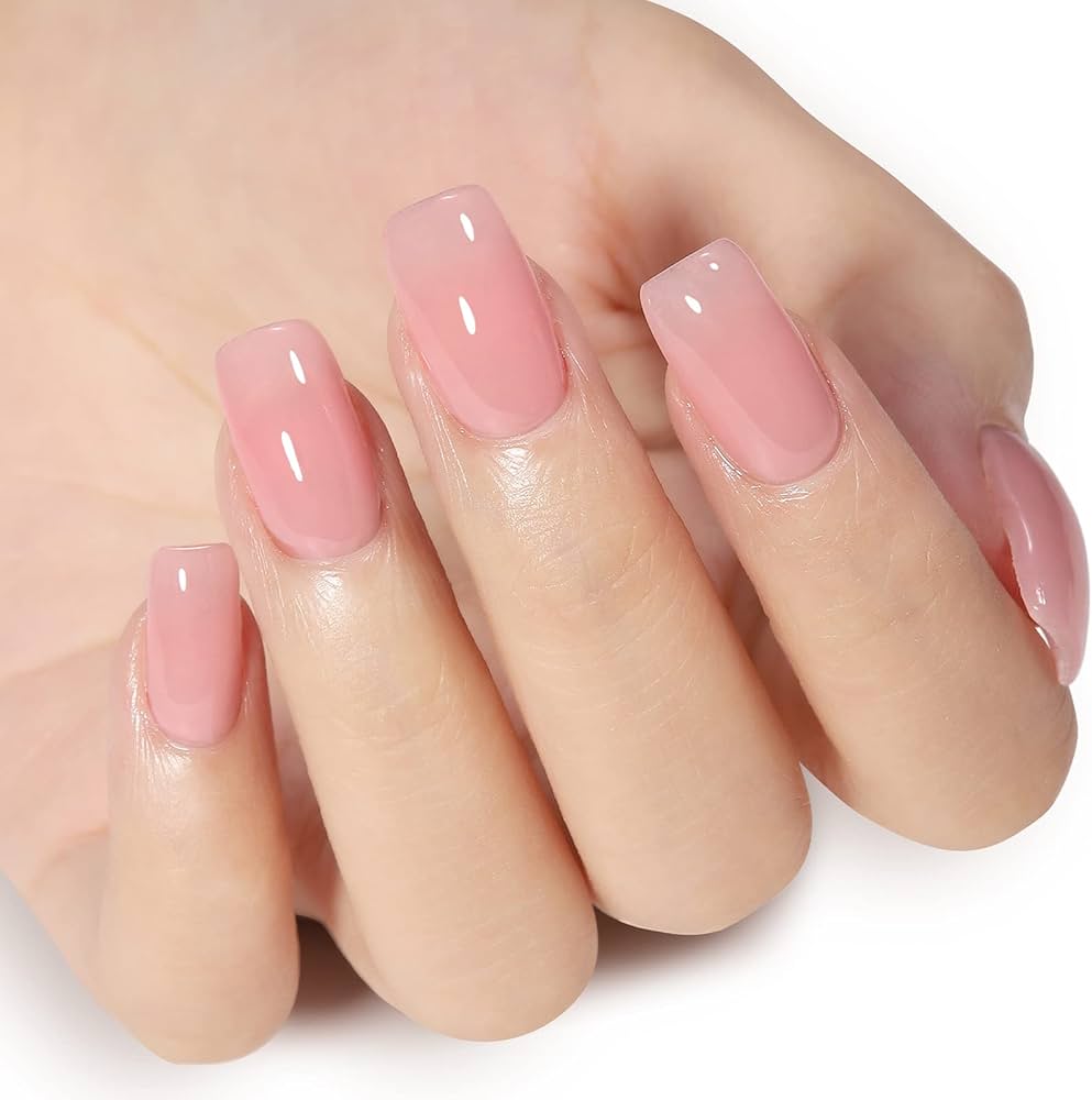 unha em gel metalizada rose