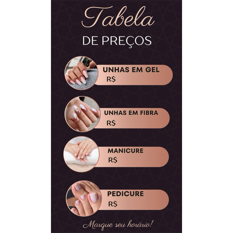 manutenção unha em gel preço