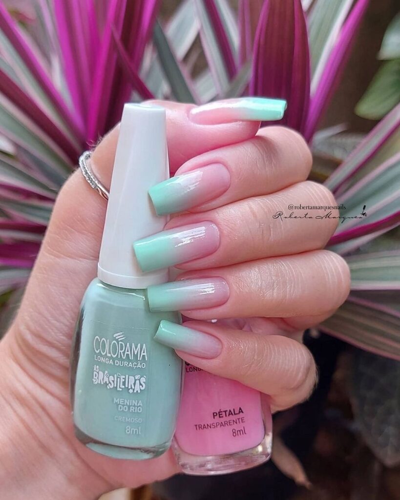 Unhas em gel verde menta: inspirações e combinações para um look sofisticado