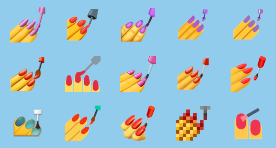 significado exato do emoji de unha 💅