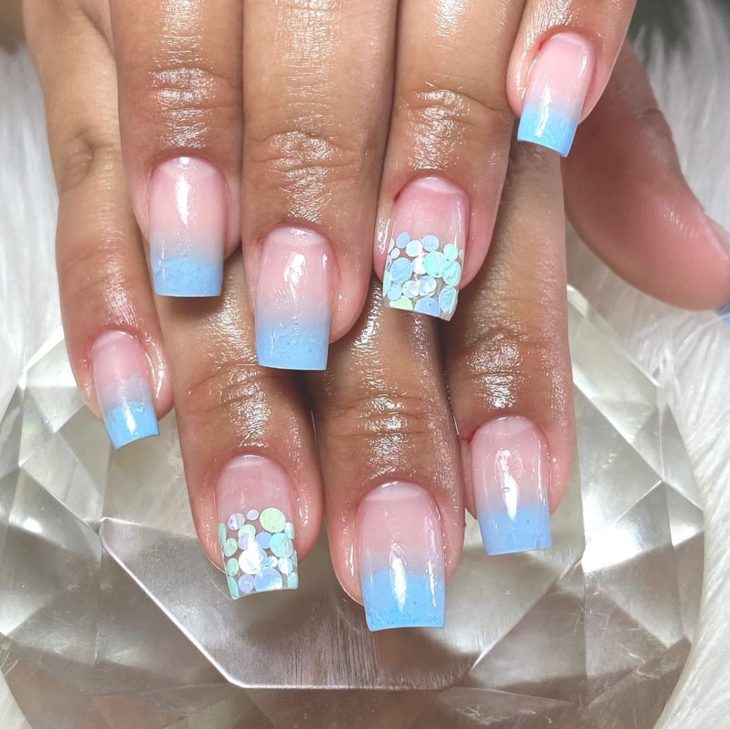 unha fibra de vidro francesinha