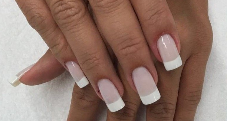 unha fibra de vidro francesinha