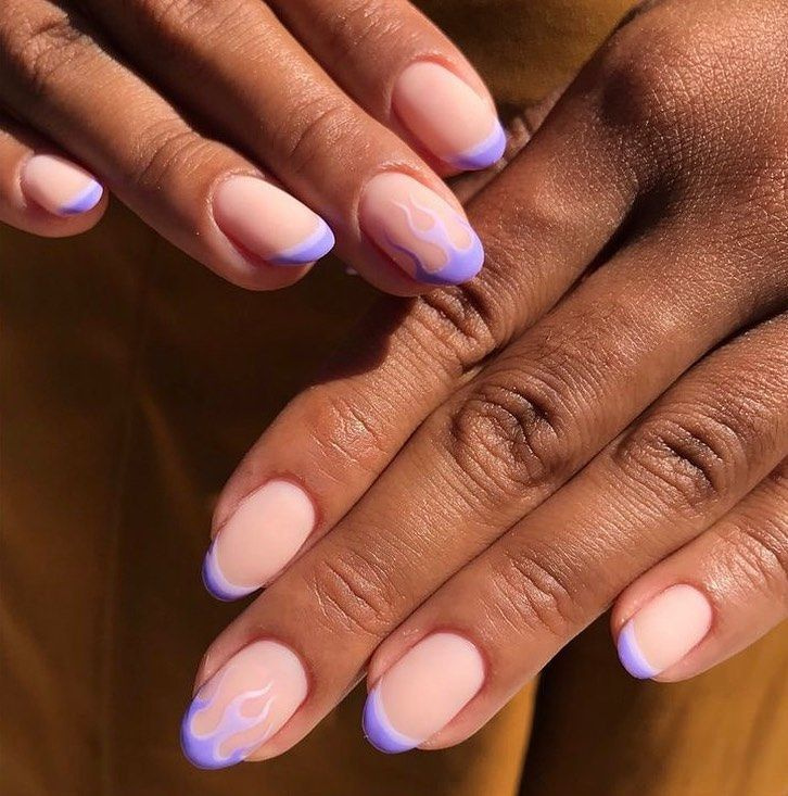 unha francesinha colorida