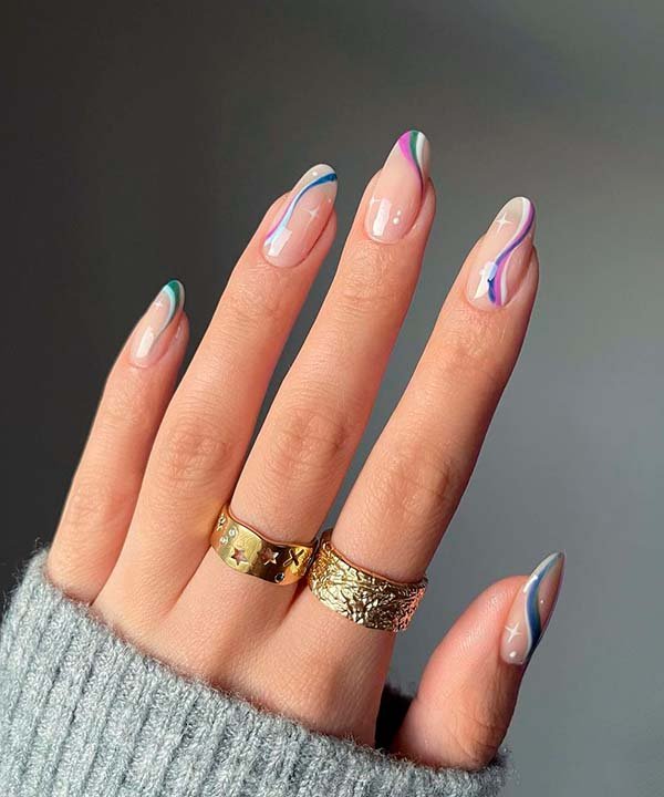 ideias de unhas grandes naturais para inspiração