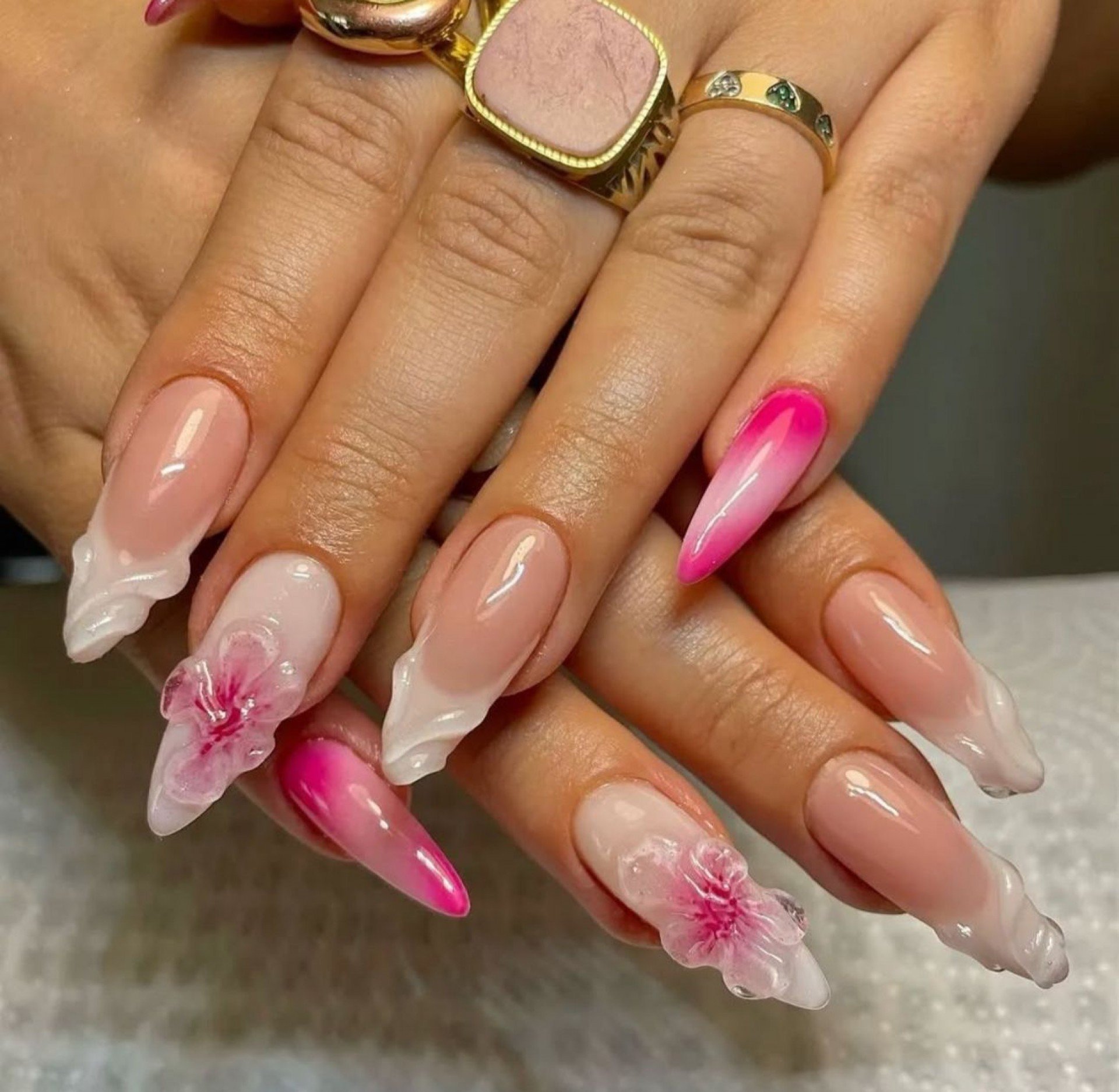ideias de unhas grandes naturais para inspiração