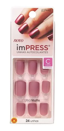 unha curta acrílica