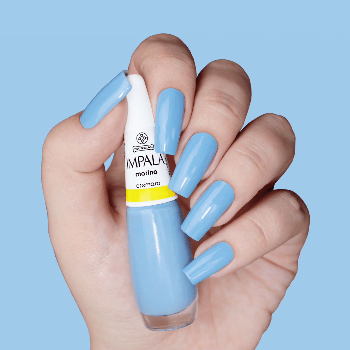 ideias de unhas infantis azuis decoradas