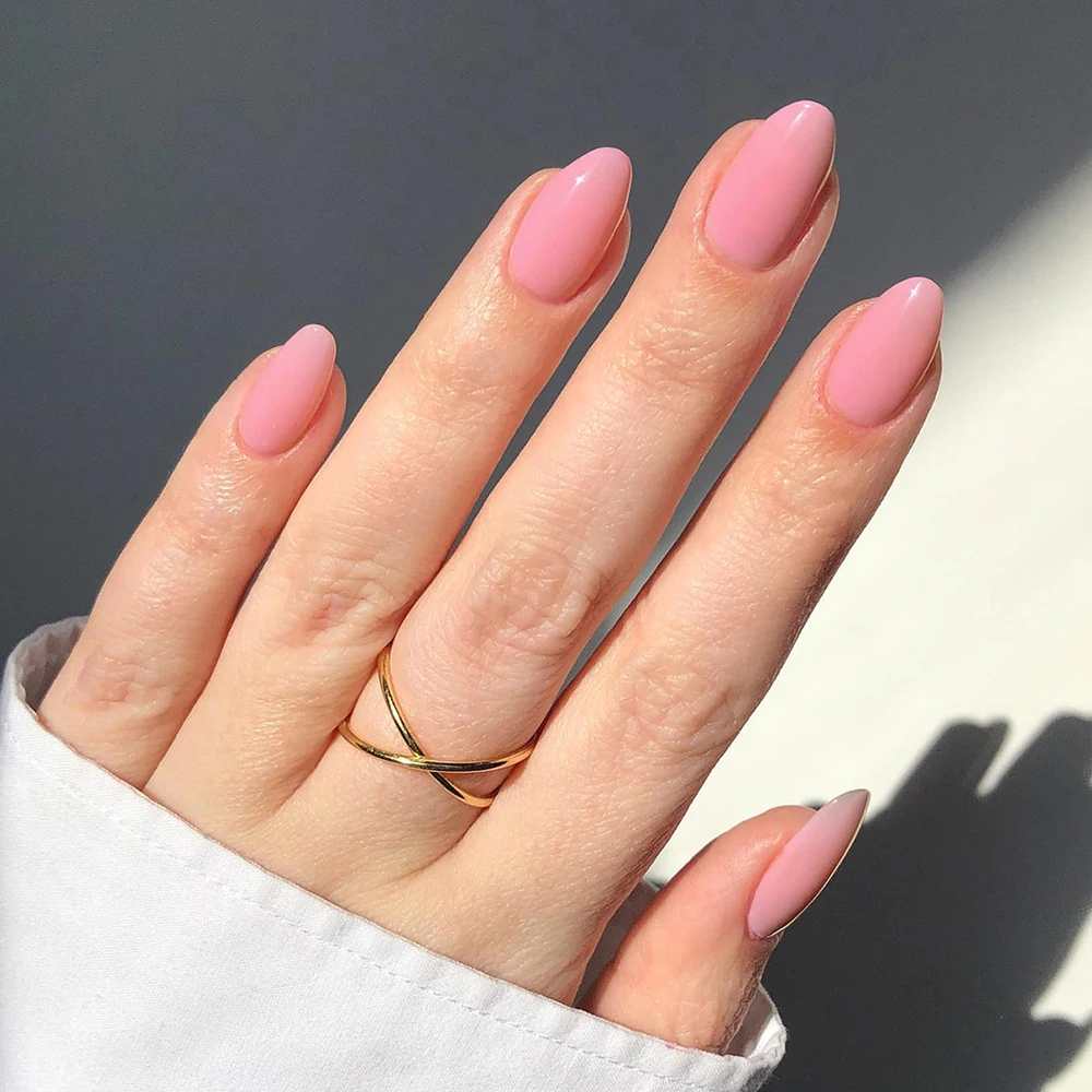 ideias de unhas infantis rosa para festa