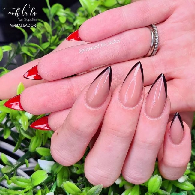 unhas louboutin fosco