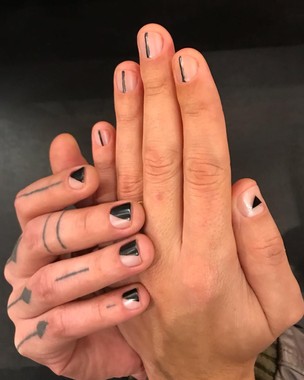 alongamento de unhas masculinas