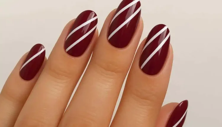 melhores ideias unha marsala decorada 2024