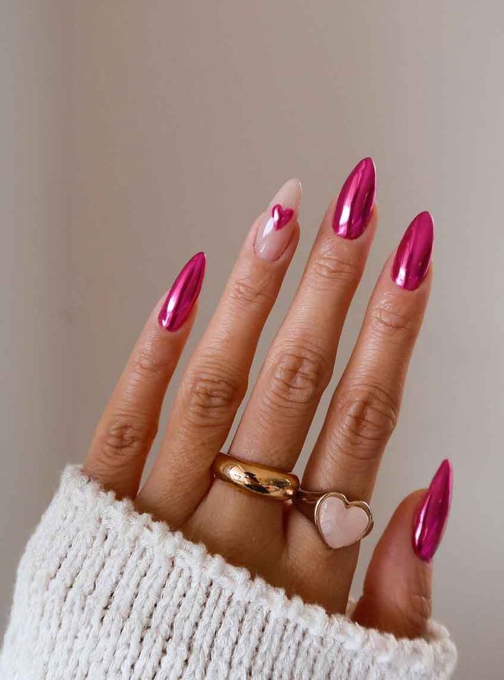 Unhas rose gold