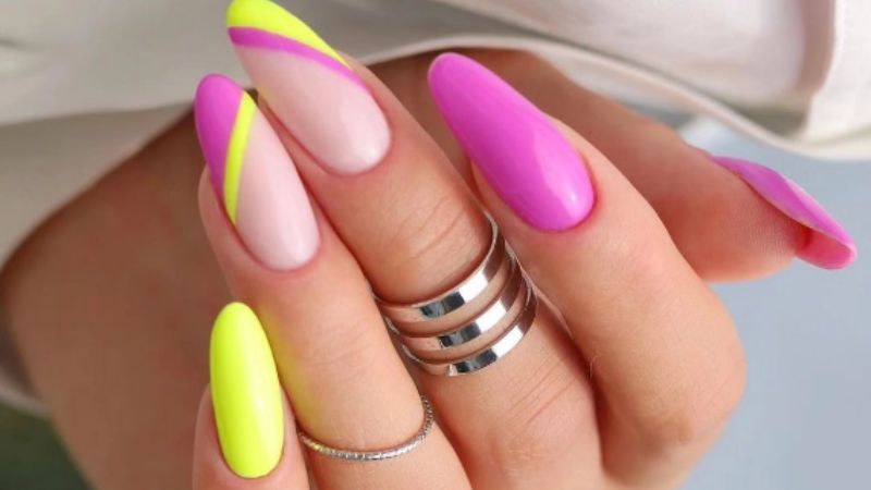 como aplicar pigmento neon nas unhas
